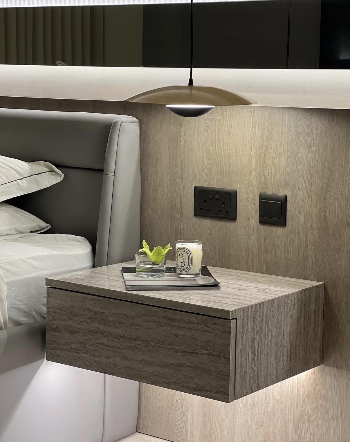 Residential bedroom interior