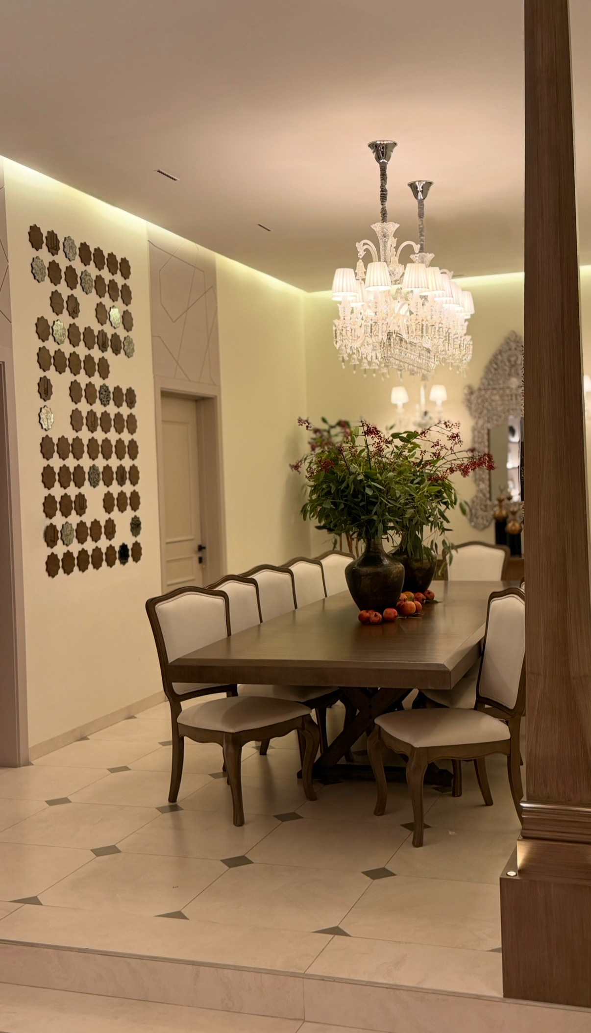 Warm residential dining room