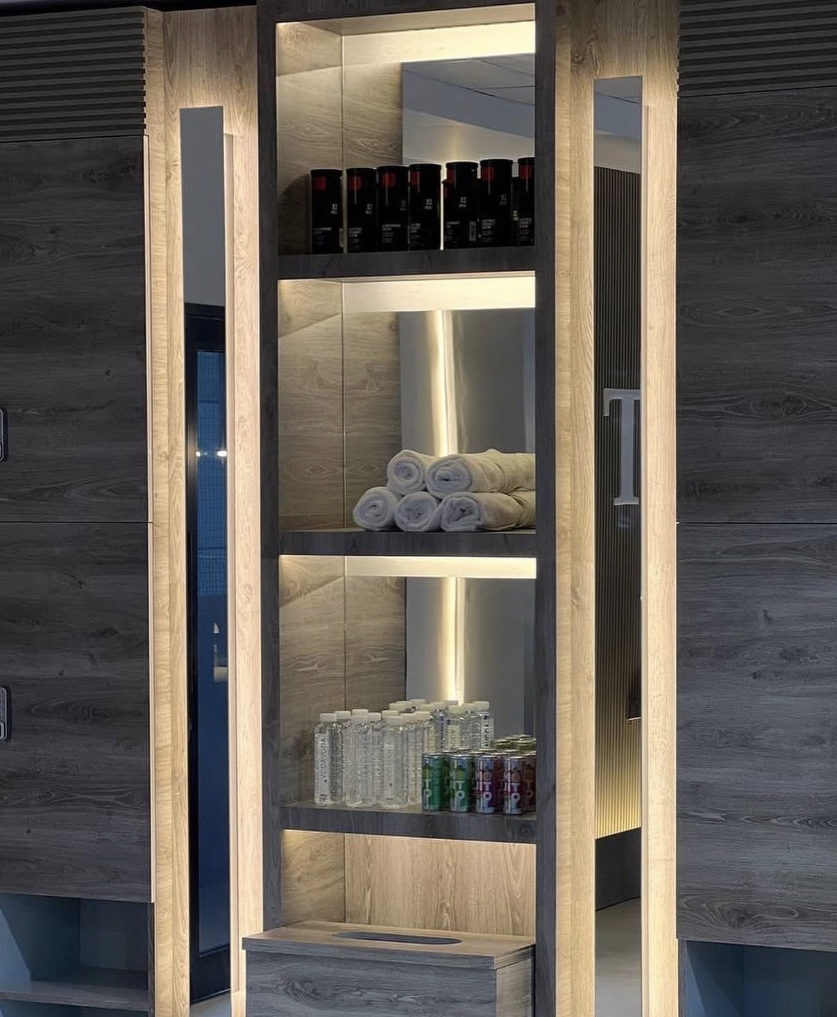 Illuminated sports lounge display